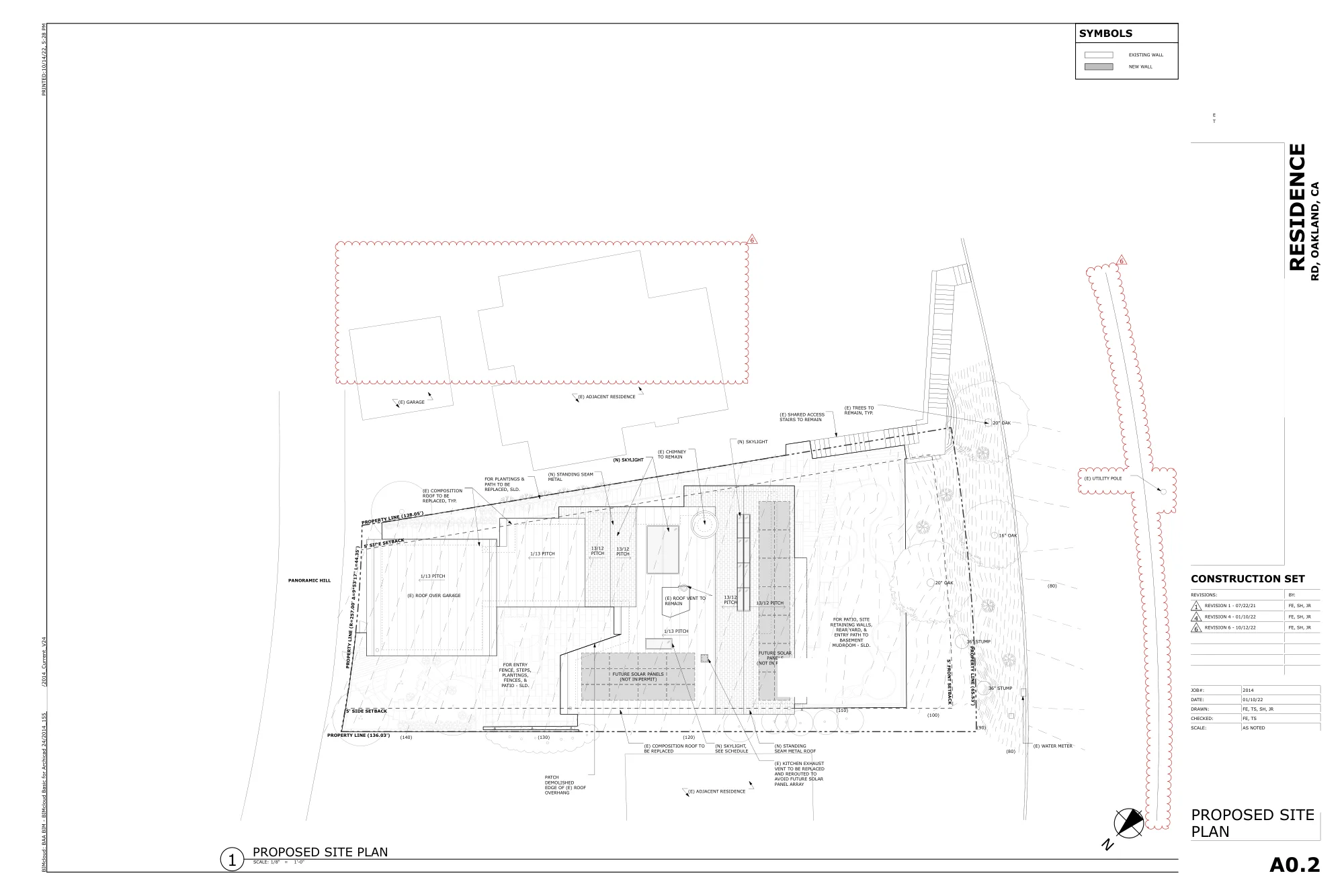 Architect's proposed site plan, sheet 1 of 19
